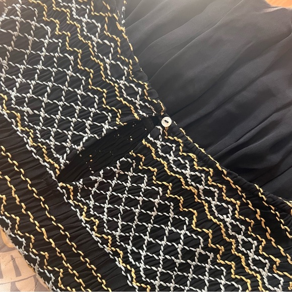 FREE PEOPLE Black Late Night Picnic
Embroidered Smock Mini Dress, Small - Picture 11 of 11